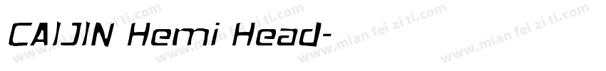 CAIJIN Hemi Head字体转换